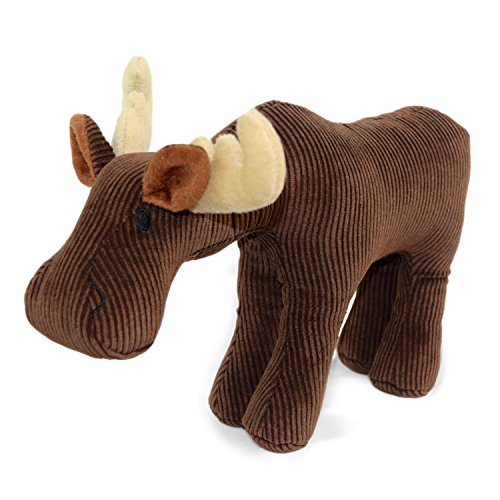 Martha Stewart Corduroy Moose Bonded Mesh Dog Toy for Moderate Chewers