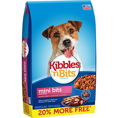 Kibbles 'n Bits Small Breed Mini Bits Savory Beef and Chicken Flavor Dog Food, 4.2-Pound (Discontinued by Manufacturer)