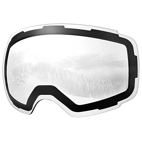 Book Cover OutdoorMaster Ski Goggles PRO Replacement Lens - 20+ Choices ( VLT 99% Clear Lens )