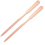 Outus 2 Pack Pink Letter Openers Gold Envelope Opener Slitter Stainless Steel Hand Letter Opener Knife Lightweight Slitter