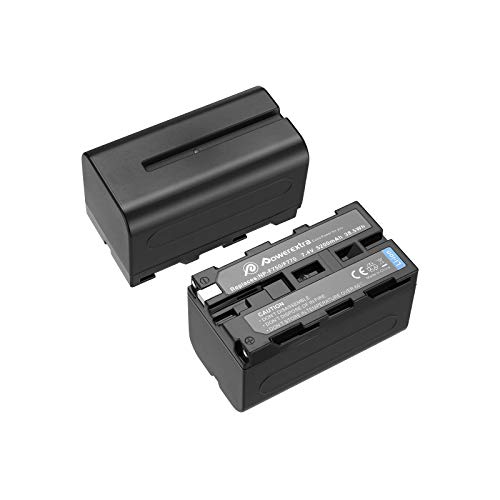 Powerextra 2 Pack Replacement Sony NP-F750 Battery for Sony NP-F730, NP-F750, NP-F760, NP-F770 Battery and Sony CCD-TRV215 CCD-TR917 CCD-TR315 HDR-FX1000 HDR-FX7 HVR-V1U HVR-Z7U HVR-Z5U Camcorder