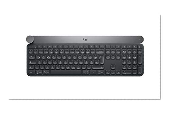 Logitech Craft Clavier sans Fil pour Windows, Mac - avec Molette de Contrôle Contextuel pour un Contrôle Créatif et Productif - QWERTZ, Allemand