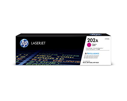 Book Cover HP 202A | CF503A | Toner Cartridge | Works with HP LaserJet Pro M254, M281cdw, M281dw | Magenta