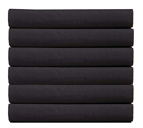 Elegant Comfort (6-Pack) Luxury Fitted Sheets! Premium Hotel Quality Wrinkle-Free 1500 Thread Count Egyptian Quality 6-Pack Fitted Sheet with Storage Pockets on Sides, Queen Size, White