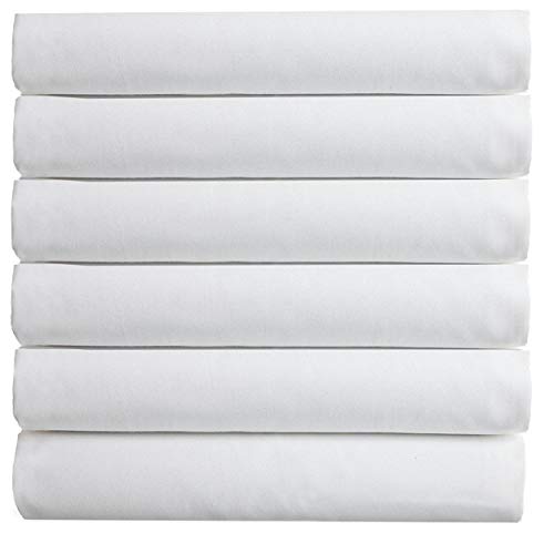 Book Cover Elegant Comfort (6-Pack) Luxury Fitted Sheets! Premium Hotel Quality Wrinkle-Free 1500 Thread Count Egyptian Quality 6-Pack Fitted Sheet with Storage Pockets on Sides, King Size, White