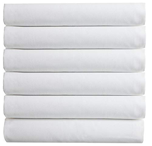 Elegant Comfort (6-Pack) Luxury Fitted Sheets! Premium Hotel Quality Wrinkle-Free 1500 Thread Count Egyptian Quality 6-Pack Fitted Sheet with Storage Pockets on Sides, King Size, White