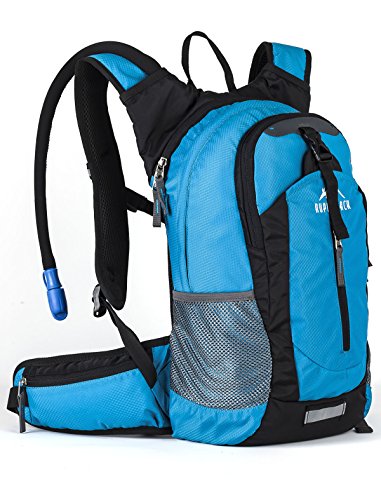 RUPUMPACK Insulated Hydration Backpack Pack with 2.5L BPA Free Bladder - Keeps Liquid Cool up to 4 Hours, Lightweight Daypack Water Backpack for Hiking Running Cycling Camping, 18L
