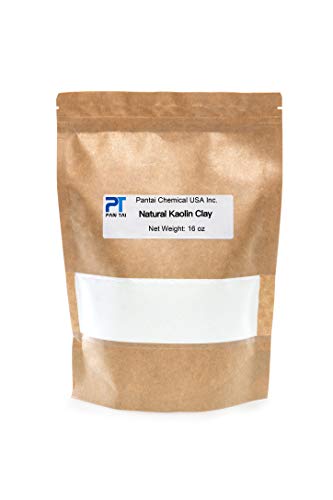 100% Natural ,Pure, White Kaolin KR Cosmetic Grade/ Personal Care Kaolin Clay Fine Powder Made in USA (16oz)