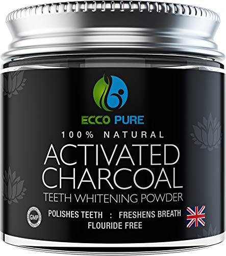 ECCO PURE Activated Charcoal Natural Teeth Whitening Powder