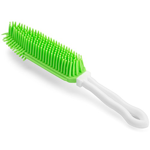 The Original & Authentic Dog Hair Remover - Green - Pet Fur and Lint Remover for Furniture, Car Interiors, Rugs, Carpets