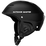 OutdoorMaster Kelvin Ski Helmet - Snowboard Helmet for Men, Women and Youth (Black,L)