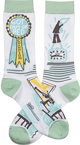 Primitives by Kathy Unisex Socks - Got Out Of Bed Champion