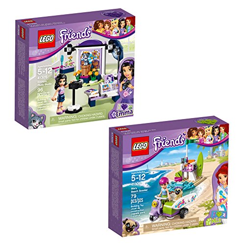 Book Cover LEGO Friends Emma & Mia 66568 Building Kit Bundle (175 Piece)