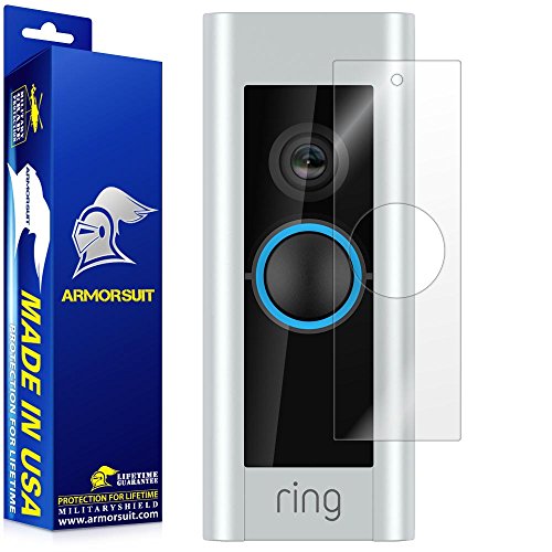 Book Cover Ring Video Doorbell Pro Screen Protector, ArmorSuit MilitaryShield Screen Protector For Ring Video Doorbell Pro Lifetime Replacement Anti-Bubble Ultra HD Clear