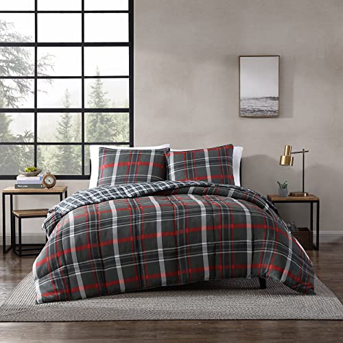 Eddie Bauer Willow Plaid Comforter Set Full/Queen Dark Grey, 223946
