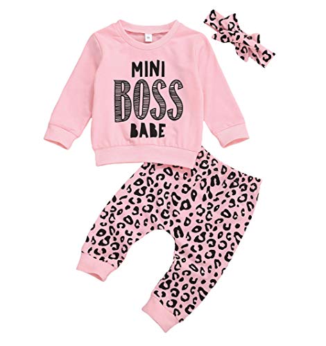 Imcute Baby Girl Clothes Cute Toddlers Girls Long Sleeve Letters Print Funny Sweatshirt And Pants Suit Fall Winter Outfits