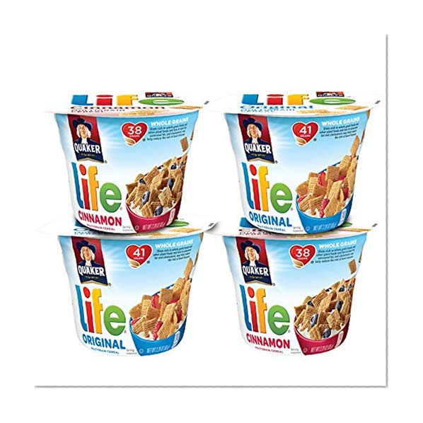 Quaker Life Multigrain Breakfast Cereal, Variety Pack, 12 Individual Cups