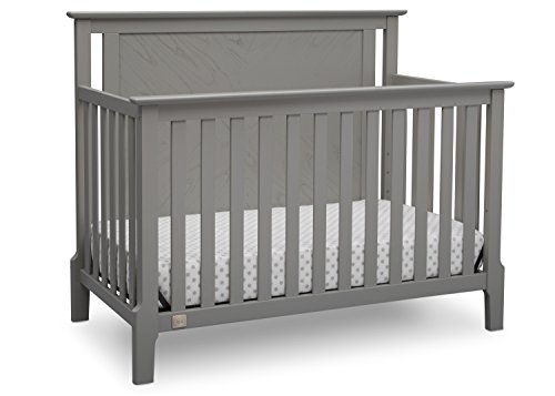 Book Cover Serta Mid Century Modern Lifestyle 4-in-1 Convertible Baby Crib, Grey