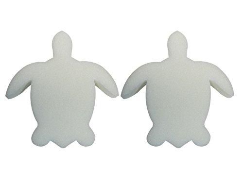 2 Pack - Turtle Oil Absorbing Sponge – for Swimming Pools Hot Tubs & Spas – Absorbs Oil Slime Grime and Scum