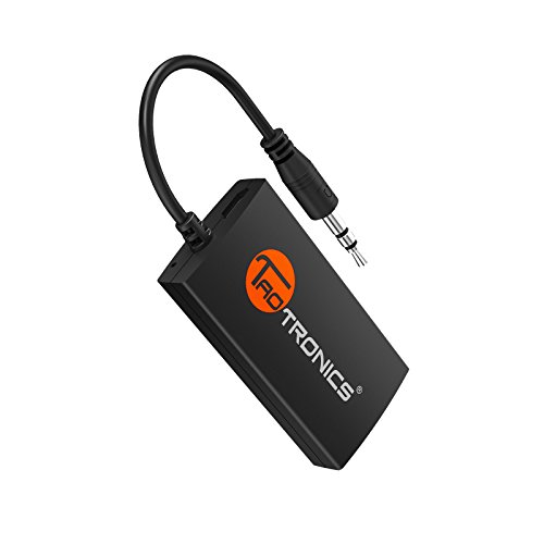 Book Cover TaoTronics Portable Bluetooth Transmitter for TV Wireless Audio Adapter Connected to 3.5mm Audio Receiver, Paired with Bluetooth Headphones, aptX Low Latency, A2DP Stereo Music Transmission