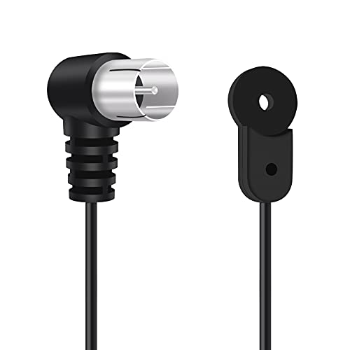 Fancasee Indoor FM Antenna 75 Ohm F Type Male Plug Connector Coax Coaxial Cable Wire for Table Top Home Stereo Receiver Radio Receiver Antenna