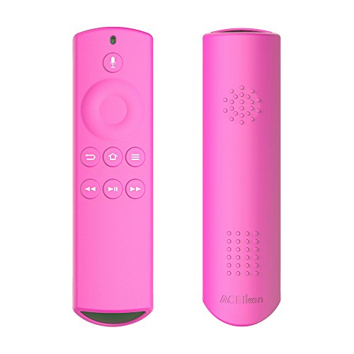 Book Cover ACEIken Case for Alexa Voice Remote for Fire TV and Fire TV Stick - Pink