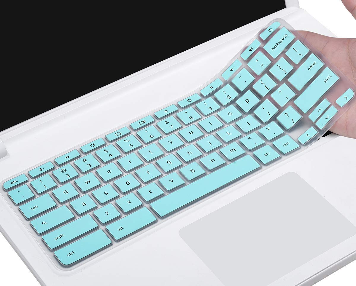 Keyboard Cover for Acer Chromebook Spin 11 311 CP311 511 512/Chromebook 11 R11 CB3-131/132 CP311 C738T CB5-132T/Chromebook Spin 713 CP713 R13 CB5-312T/Acer Chromebook 314 514 CB314 CB514, Mint Green