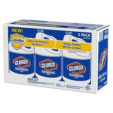 Clorox Performance Bleach with CloroMax, Fresh Meadow (121 oz. bottles, 3 pk.)