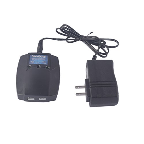 YouCute 1to2 Charger for mjx B3 Bugs 3 Force1 F100,Contixo F17RC Quadcopter Drone Spare Parts (Charger)