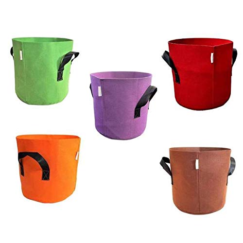 Grow Bags 7 Gallon Multi-Color 10 Pack