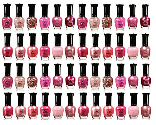 Awesome Pink Colors Assorted Nail Polish 12pc Set - 4 SETS