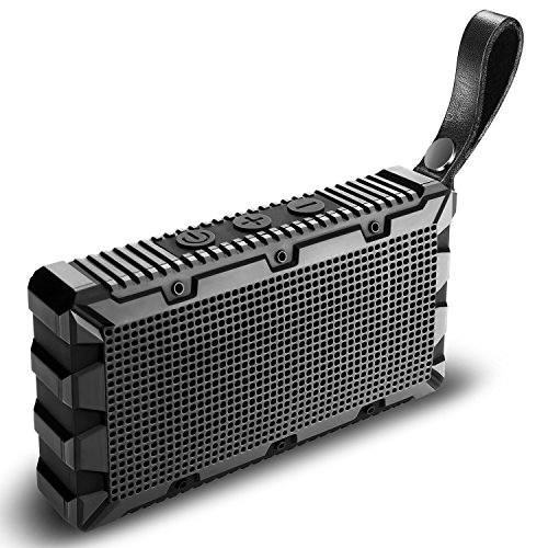 KONG KIM Waterproof Bluetooth Speaker, Portable Speaker,Mini Speaker,IP67 Waterproof Floating for Shower, Room, Bike, Car -Black
