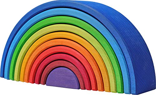 Grimm's Wooden Rainbow Sunset - 10 Pieces