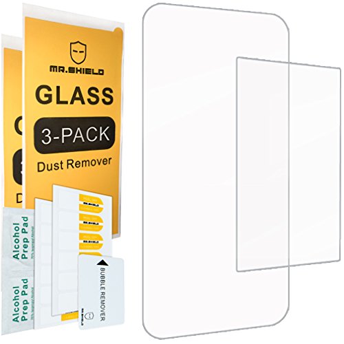 [3-PACK] Mr.Shield Designed For Nintendo 2DS XL 2017 [3x Top Glass + 3x Bottom Anti-Glare PET] Screen Protector with Lifetime Replacement