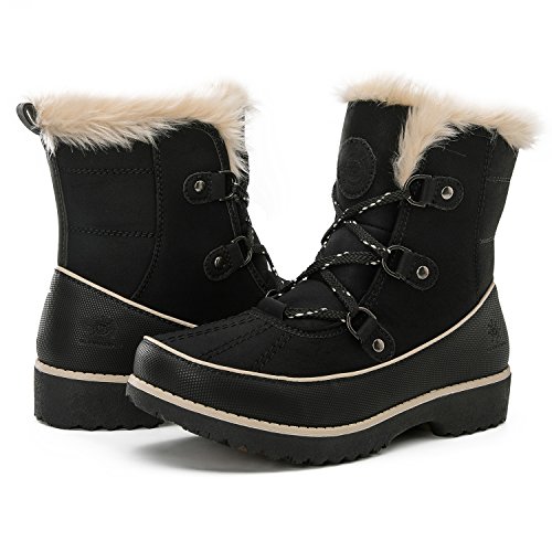 GLOBALWIN Women's Fur Trek Winter Boots