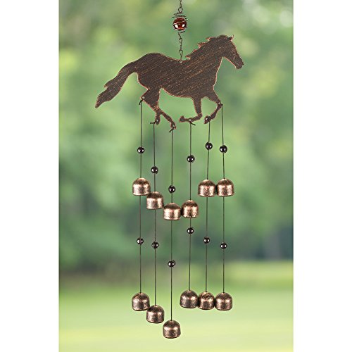 Book Cover Dawhud Direct Horse Outdoor Garden Decor Wind Chime
