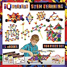 Book Cover IQ BUILDER | STEM Learning Toys | Creative Construction Engineering | Fun Educational Building Toy Set for Boys and Girls Ages 3 4 5 6 7 8 9 10 Year Old | Best Toy Gift for Kids | Top Blocks Game Kit