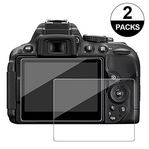 Awinner Verre pour Nikon D5300 D5500 D5600, protection d’écran anti-rayures en verre trempé pour appareil photo (Lot de 2)