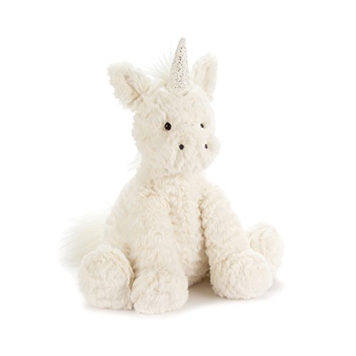 Jellycat Fuddlewuddle Unicorn Stuffed Animal, Medium, 9 inches