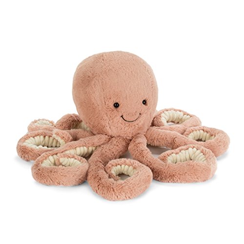 Book Cover Jellycat Odell Octopus Stuffed Animal, Little, 12 inches
