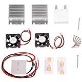 KKmoon DIY Kit Thermoelectric Peltier Cooler Refrigeration Cooling System Heat Sink Conduction Module + 2 Fans + 2 TEC1-12706