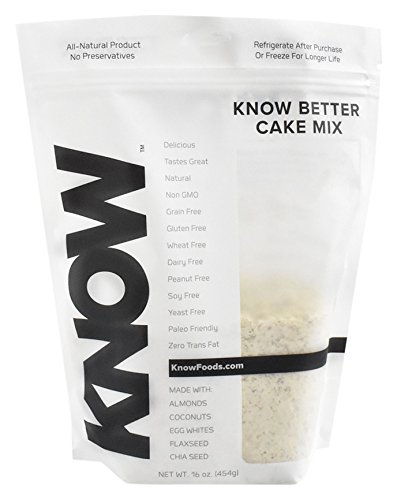 KNOW Foods - KNOW Better Muffin & Cake Mix, Original All Purpose Baking Mix, Keto, Paleo, Grain Free, Gluten Free, 16oz Bag