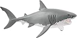 Schleich Wild Life Realistic Great White Shark Figurine - Durable and Educational Ocean Shark Animal Figurine Toy for Play and Imagination for Boys and Girls, Gift for Kids Ages 3+