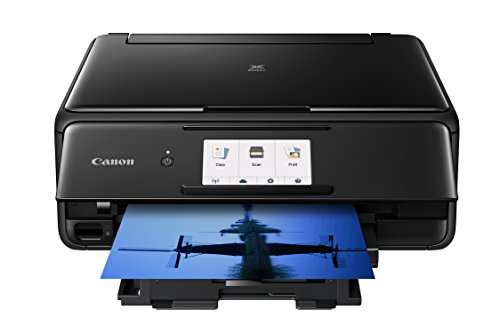 Book Cover Canon TS8120 Wireless All-In-One Printer with Scanner and Copier: Mobile and Tablet Printing, with Airprint(TM) and Google Cloud Print compatible, Black
