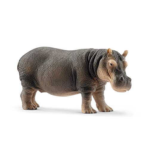 Book Cover SCHLEICH Wild Life, Animal Figurine, Animal Toys for Boys and Girls 3-8 Years Old, Hippopotamus, Multicolor (14814)