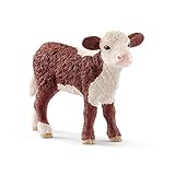 Schleich Hereford Calf Toy Figurine