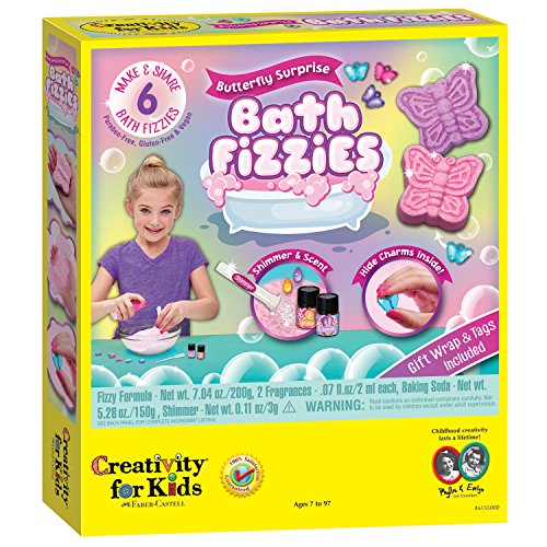Creativity For Kids Butterfly Surprise Bath Fizzies - Makes 6 DIY Bath Bombs