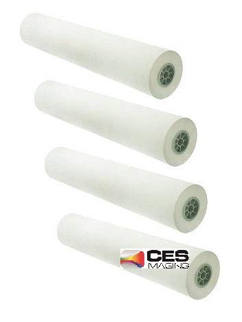 4 Rolls 24x150 20Lb Bond Paper 2"core For use in HP Designjet Inkjet Plotters by CES Imaging