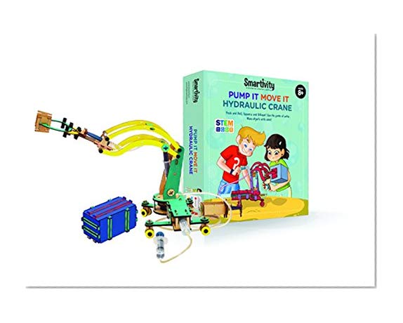 Book Cover Smartivity Pump It Move It Hydraulic Crane - S.T.E.M., S.T.E.A.M. learning, Ages 8 Years and Up