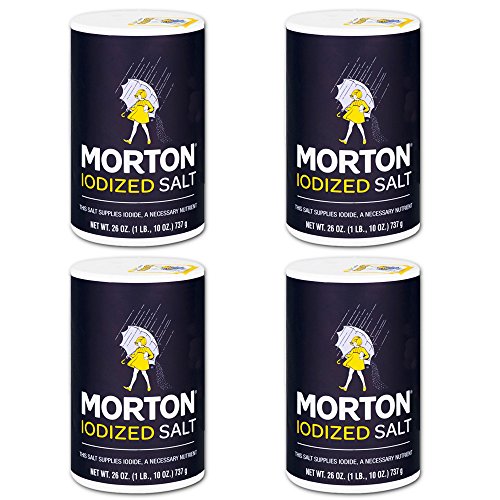 Morton Iodized Salt, 26 oz, Pack of 4